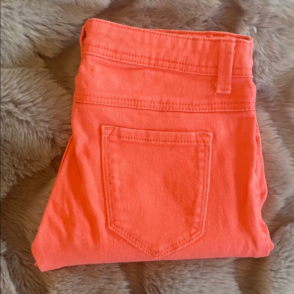 MOVING SALE - coral skinny jeans